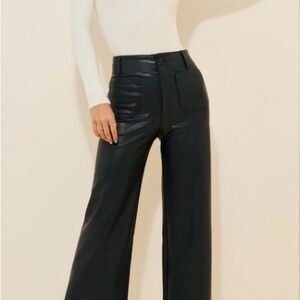 Anthropologie Colette Faux Leather Pants